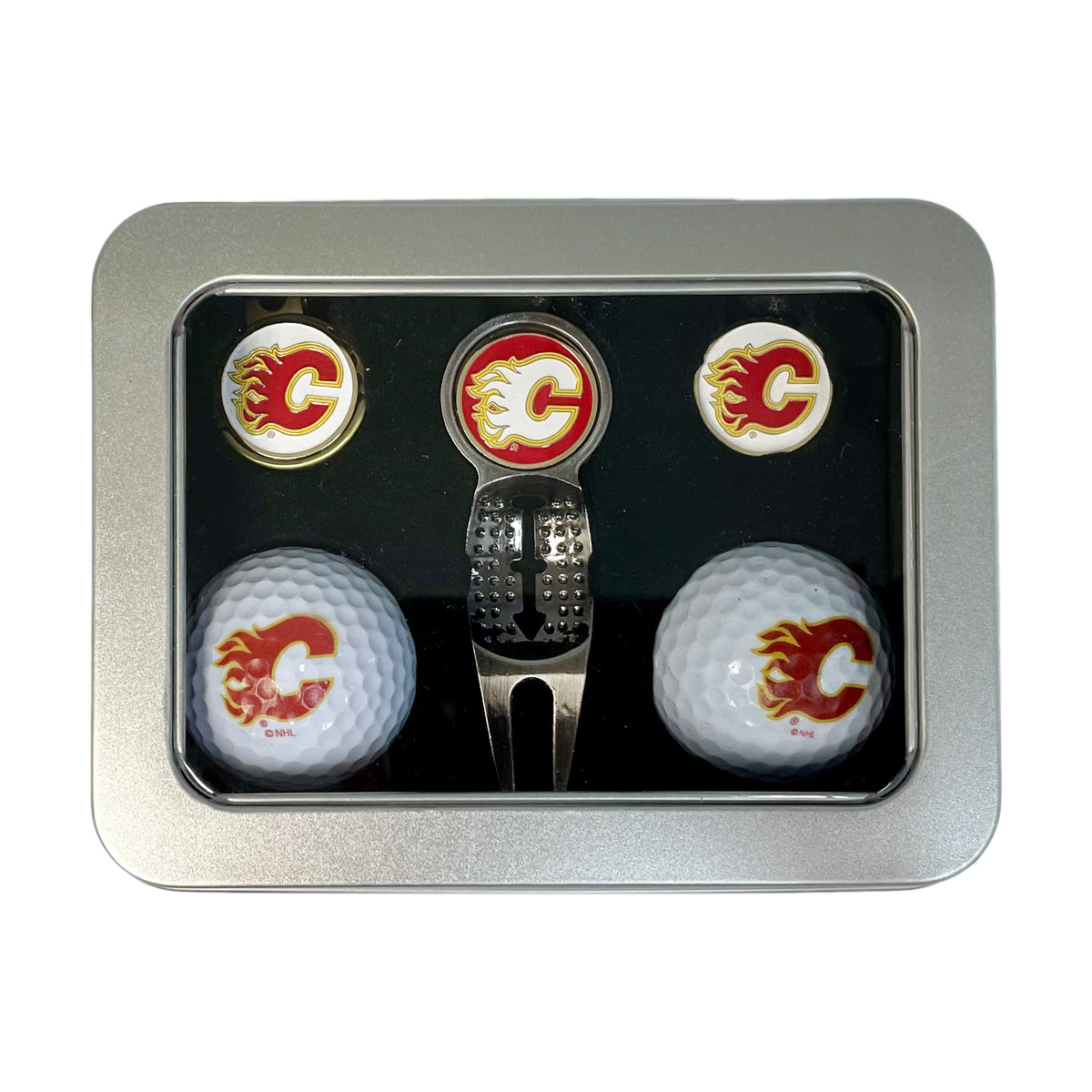 Deluxe Gift Tin Set Calgary Flames