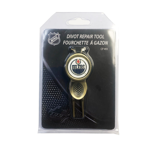 Brass Divot Tool w/Ball Marker Edmonton Oilers