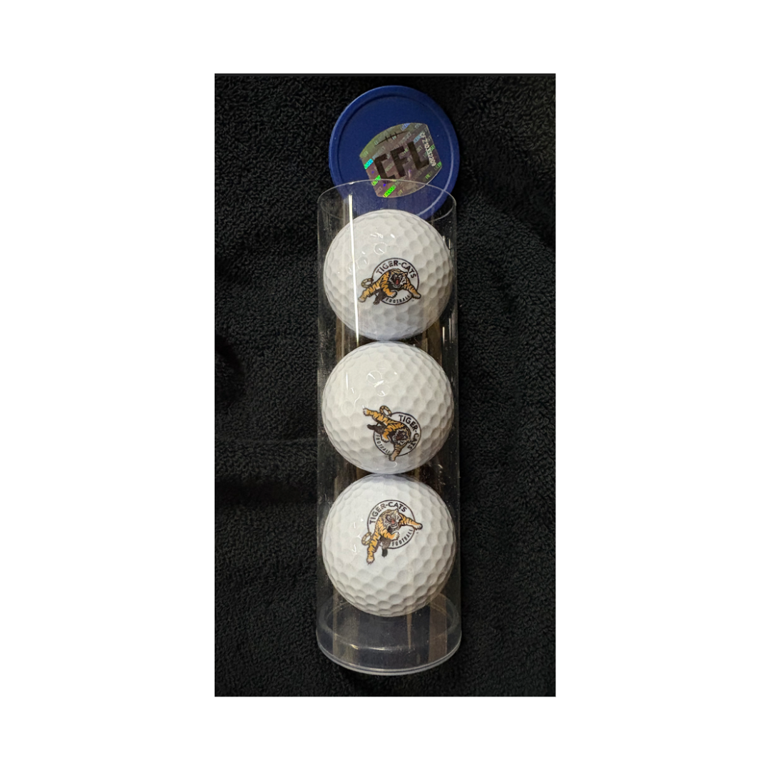 3 Ball Tube - Hamilton Tiger-Cats (White)