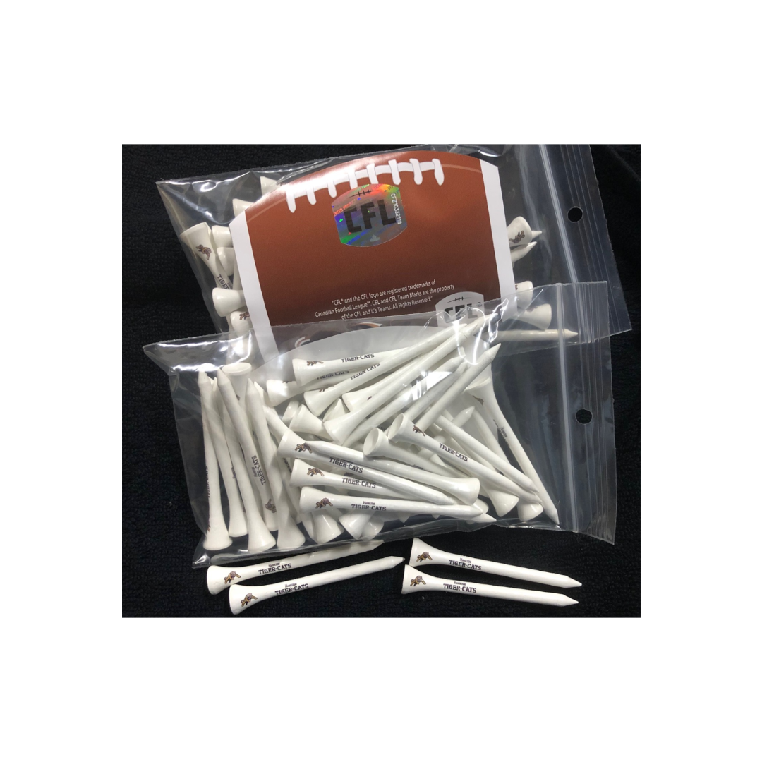 Hamilton Tiger-Cats Tees - 40 Count (White)