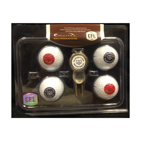 Montreal Alouettes Divot Tool & 4 Ball Gift Set