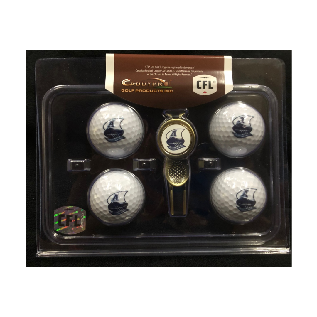 Toronto Argonauts Divot Tool & 4 Ball Gift Set