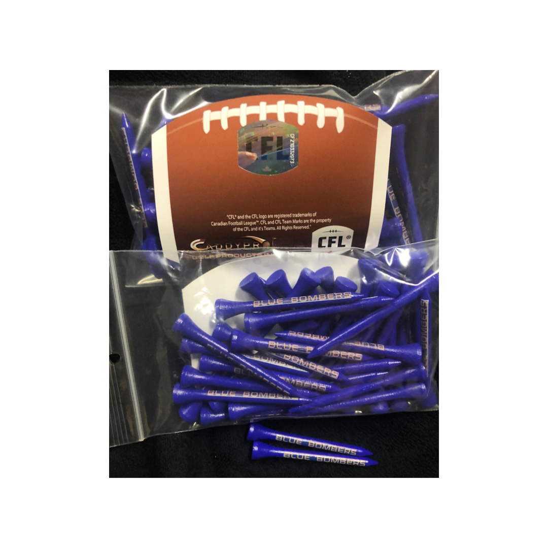 Winnipeg Blue Bombers Tees - 40 Count (Blue)