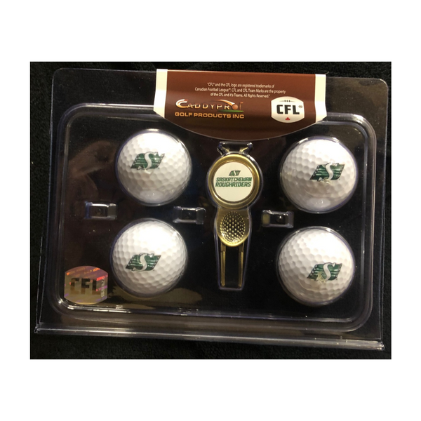 Saskatchewan Roughriders Divot Tool & 4 Ball Gift Set