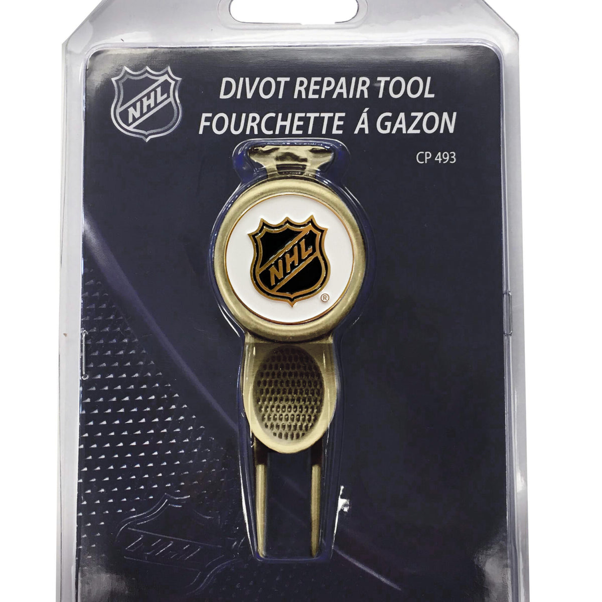 Brass Divot Tool w/Ball Marker NHL Shield