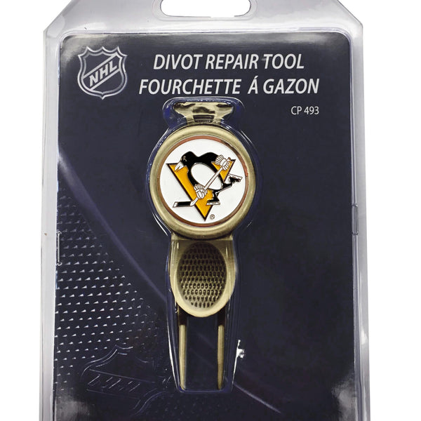 Brass Divot Tool w/Ball Marker Pittsburgh Penguins