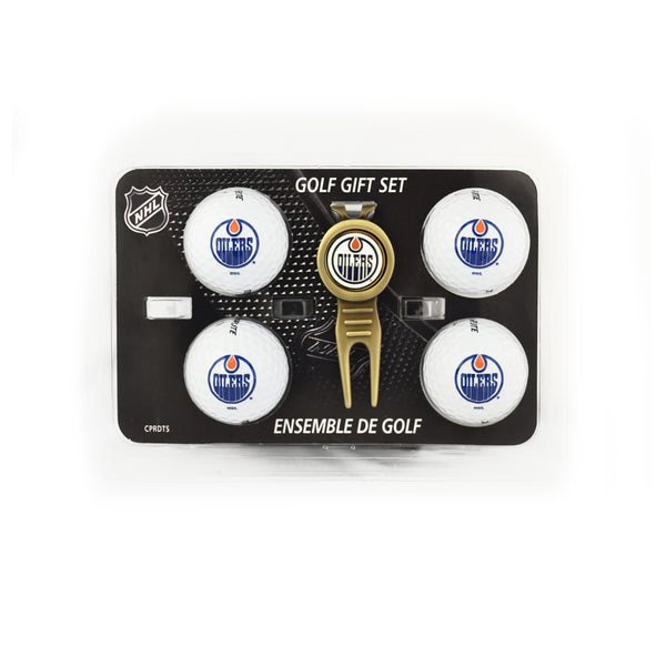 Edmonton Oilers Divot Tool & 4 Ball Gift Set