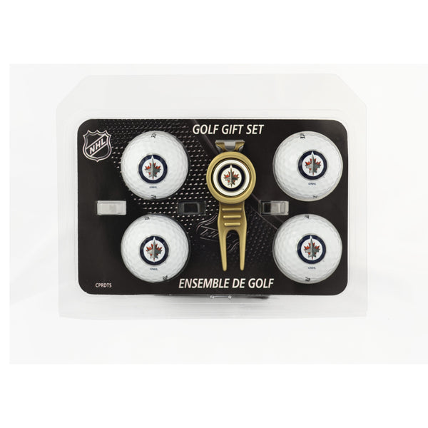 Winnipeg Jets Divot Tool & 4 Ball Gift Set