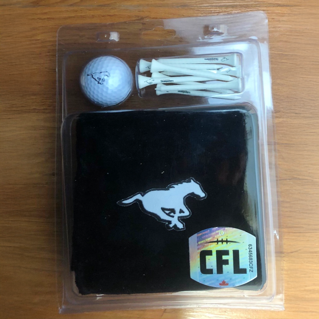 Towel, Ball, Tees Gift Set Calgary Stampeders