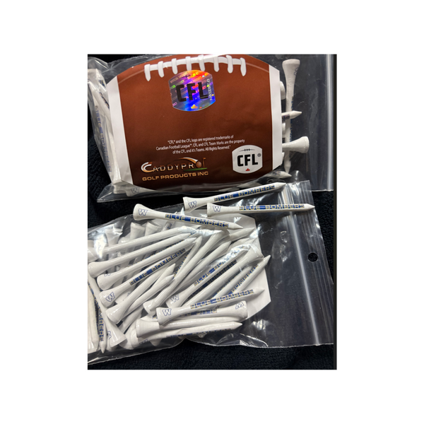 Winnipeg Blue Bombers Tees - 40 Count (White)