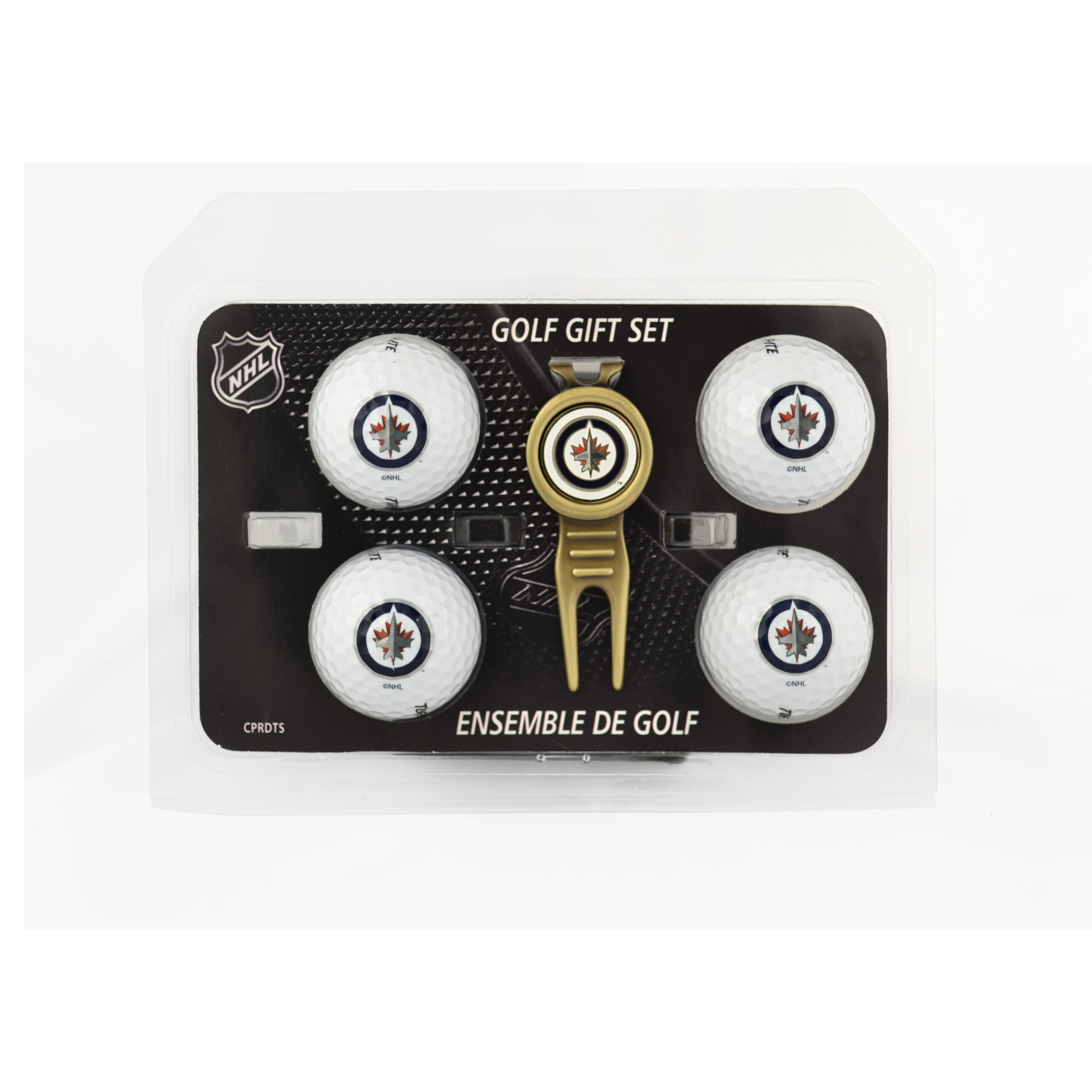 Winnipeg Jets Divot Tool & 4 Ball Gift Set - Caddypro Golf Products